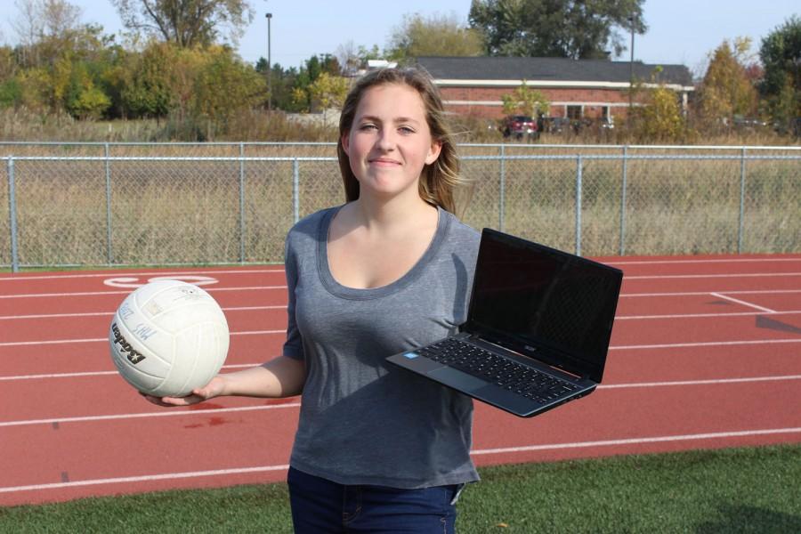 Freshman Madison Parola tries to juggle student life with athletics.