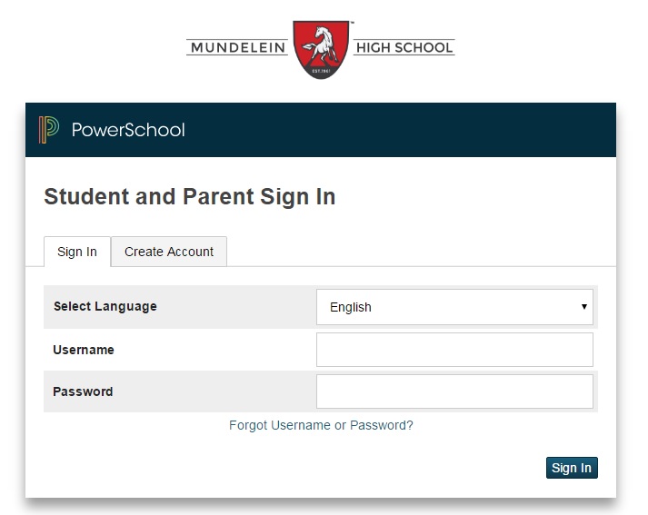 Students and parents are offered the service Powerschool in order to check up on their grades. Screenshot is courtesy of MHSs powerschool page.