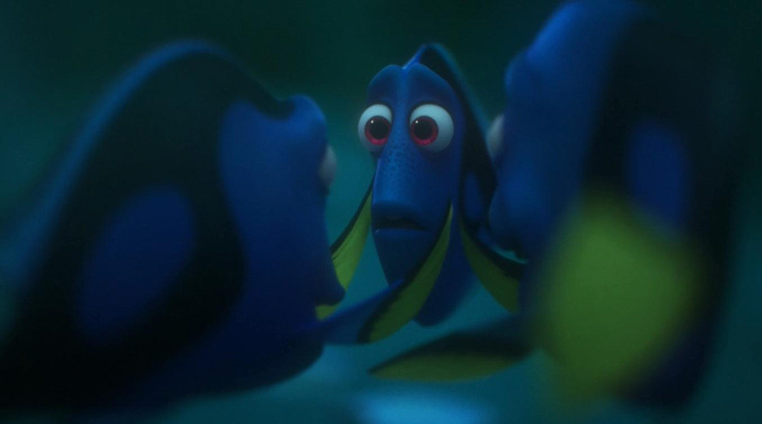 Dory with her family in Finding Dory. Photo courtesy of IMDB.
