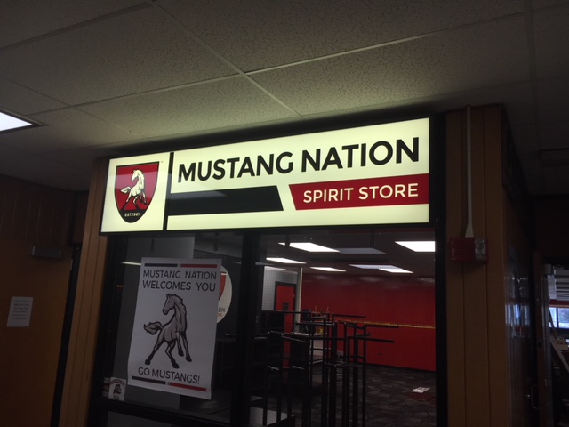 Over the summer, management updated the look of the school store to give it a more colorful look, with the addition of the rebranded logos.