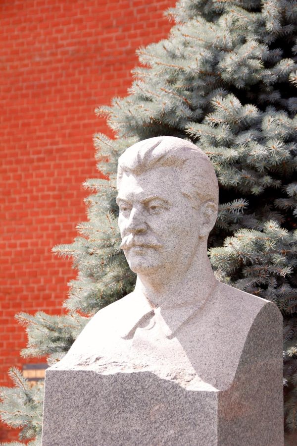 A bust of Joseph Stalin marks his grave in the Kremlin Wall in Moscow. Susan Theotokatos, social studies teacher, described the way Stalin ruled: “In the classic sense he was a dictator-- he was a totalitarian ruler by all accounts, ruled by terror, took out anyone who he deemed a threat--- any one who would have opposed him, controlled media and messaging, expanded the secret police and encouraged citizens to spy on each other.”