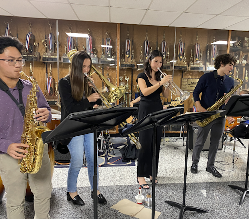 Focal Point performing at the National Honor Society induction ceremony on October 11th.