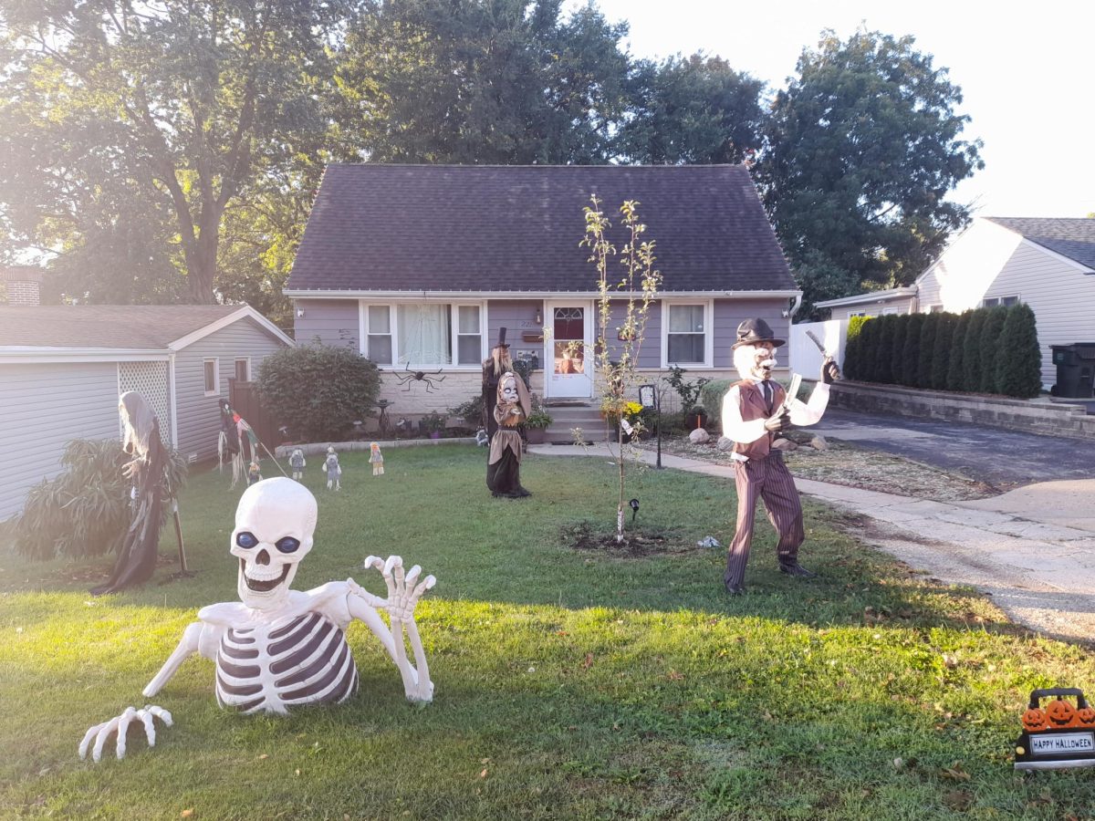 Decorated houses in Mundelein make trick-or-treating fun.
